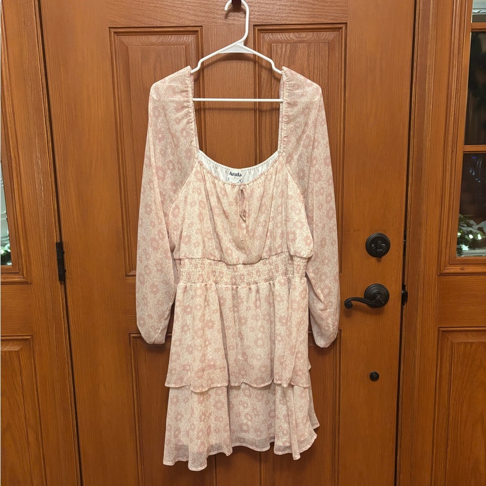 ARULA Pink Floral Dress